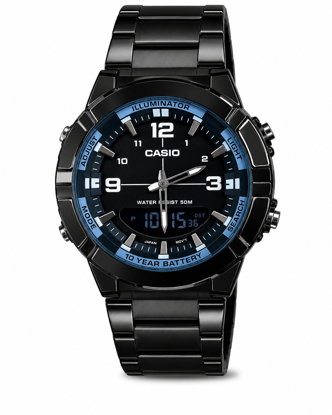 Casio Illuminator Stainless Steel  Dial Digital-Analog Watch